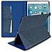 Cover Porta Carte Apple Ipad 5 / 6 / Air Tessuto Blu - Foto miniatura 4