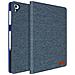 Cover Porta Carte Apple Ipad 5 / 6 / Air Tessuto Blu - Foto miniatura 1