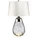 Lampada Da Tavolo A 2 Luci Piccola Fumé Con Paralume Bianco Sporco, Vetro Fumé, Paralume Bianco Sporco, E27 - Foto miniatura 2