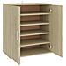 Scarpiera Rovere Sonoma 60x35x70 cm in Truciolato - Foto miniatura 2