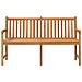 Panchina da Giardino 150 cm in Legno Massello di Teak - Foto miniatura 3
