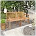 Panchina da Giardino 150 cm in Legno Massello di Teak - Foto miniatura 1