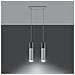 Lampada A Sospensione In Cemento Borgio 2 Sollux Bianco 900x300x60 Mm Cemento - Foto miniatura 12