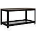 Tavolino Da Salotto Grigio E Nero 90x45x45 Cm In Mdf E Ferro - Foto miniatura 1
