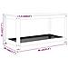 Tavolino Da Salotto Grigio E Nero 90x45x45 Cm In Mdf E Ferro - Foto miniatura 6