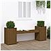 Panchina Fioriera Miele 180x36x63 cm Legno Massello Pino - Foto miniatura 1