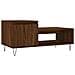 Tavolino Da Salotto Rovere Marrone100x50x45cm Legno Multistrato - Foto miniatura 2