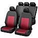 Coprisedili Auto Belmont Set Completo Nero /rosso - Foto miniatura 1
