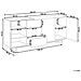 Credenza Legno Chiaro E Nero 160 X 40 Cm Fiora - Foto miniatura 4