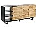 Credenza Legno Chiaro E Nero 160 X 40 Cm Fiora - Foto miniatura 5