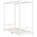 Giroletto Per Bambini Bianco 80x200cm In Legno Massello Di Pino - Foto miniatura 3