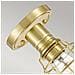 Plafoniera Industrial Nordica Mixon Acciaio Ottone Spazzolato 1 Luce E27 - Foto miniatura 3