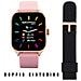 Smartwatch SWT-STC007 Bluetooth Cassa Gold 42 mm in Alluminio con Doppio Cinturino Rosa e Nero - Foto miniatura 5