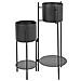 Supporto Per Vasi Ulmus Metallo 58 Cm Nero - Foto miniatura 2