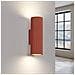 Lampada Da Parete Karbon 20 Rosso Ocra Sl. 1655 - Minimalista Lampada Da Parete Ocra Rossa 20x6.5x8.5 Cm - Foto miniatura 5