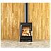 Stufa A Legna In Ghisa E Acciaio, 4,8 Kw, Nera - Fr9016310b - Foto miniatura 4