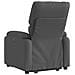 Poltrona Alzapersona Reclinabile Grigio Scuro In Tessuto - Foto miniatura 4