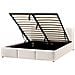 Letto Contenitore Bouclé Bousse 160 X 200 Cm Bianco Sporco - Foto miniatura 4