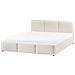 Letto Contenitore Bouclé Bousse 160 X 200 Cm Bianco Sporco - Foto miniatura 5