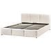 Letto Contenitore Bouclé Bousse 160 X 200 Cm Bianco Sporco - Foto miniatura 6