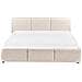 Letto Contenitore Bouclé Bousse 160 X 200 Cm Bianco Sporco - Foto miniatura 7