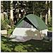 Tenda da Campeggio a Cupola per 4 Persone Verde Impermeabile - Foto miniatura 3