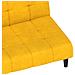 Divano Letto a 2 Posti Giallo in Velluto - Foto miniatura 9
