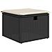 Set Divani da Giardino con Cuscini 8 pz Nero in Polyrattan - Foto miniatura 6