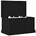 Box di Stoccaggio  Nero Rovere 70x40x38 cm Legno Ingegnerizzato - Foto miniatura 3