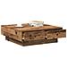 Tavolino da caffè Legno usato Legno recuperato 90 x 90 x 28 cm - Foto miniatura 3