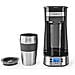 Caffettiera 750w Con Tazza Da Viaggio Da 0,4l E Display Lcd, Argento - Foto miniatura 4