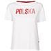 Maglietta Da Tifosa Polonia Da Donna A Maniche Corte Bianco Rossa Xs - Foto miniatura 1
