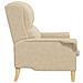 poltrona Crema 76 x 94 x 102 cm Microfibra - Foto miniatura 5