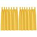 Tende con tende 2 pcs giallo senape 140x140cm Poliestere - Foto miniatura 1