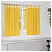 Tende con tende 2 pcs giallo senape 140x140cm Poliestere - Foto miniatura 2