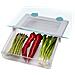 Cassetto Sospeso Fridgestore Per Frigorifero Ideale Per Spazio Aggiuntivo Con Ventose E Maniglia Colore Trasparente - Foto miniatura 1