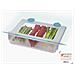 Cassetto Sospeso Fridgestore Per Frigorifero Ideale Per Spazio Aggiuntivo Con Ventose E Maniglia Colore Trasparente - Foto miniatura 2