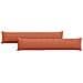 Cuscini da Divano 2 pcs Rosso Arancio 200 x 40 cm - Foto miniatura 1