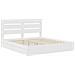 Letto con Contenitore Bianco 200 x 200 cm Legno multistrato - Foto miniatura 4