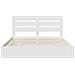 Letto con Contenitore Bianco 200 x 200 cm Legno multistrato - Foto miniatura 8