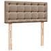 Struttura Letto Pouf con Materasso 120x190 cm Similpelle - Foto miniatura 9