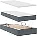 Letto con contenitore e materasso Grigio scuro 90 x 200 cm - Foto miniatura 8