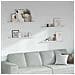 Scaffale da parete 4 pcs Marmo Bianco 100 x 9 x 3 cm - Foto miniatura 2