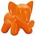 Sgabello Elephant In Plastica Arancione 86x46x56 Cm - Foto miniatura 1