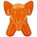 Sgabello Elephant In Plastica Arancione 86x46x56 Cm - Foto miniatura 2