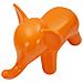 Sgabello Elephant In Plastica Arancione 86x46x56 Cm - Foto miniatura 4