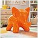 Sgabello Elephant In Plastica Arancione 86x46x56 Cm - Foto miniatura 8