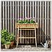 Vaso da Giardino con Supporto Naturale 100 x 38 x 114 cm Bambù - Foto miniatura 3