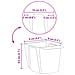 Fioriere per Euro pallet 24 pcs Verde 13,5 x 9 x 9,5 cm - Foto miniatura 8