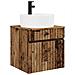 Mobile lavabo da parete Legno antico 49 x 44,5 x 65 cm - Foto miniatura 1